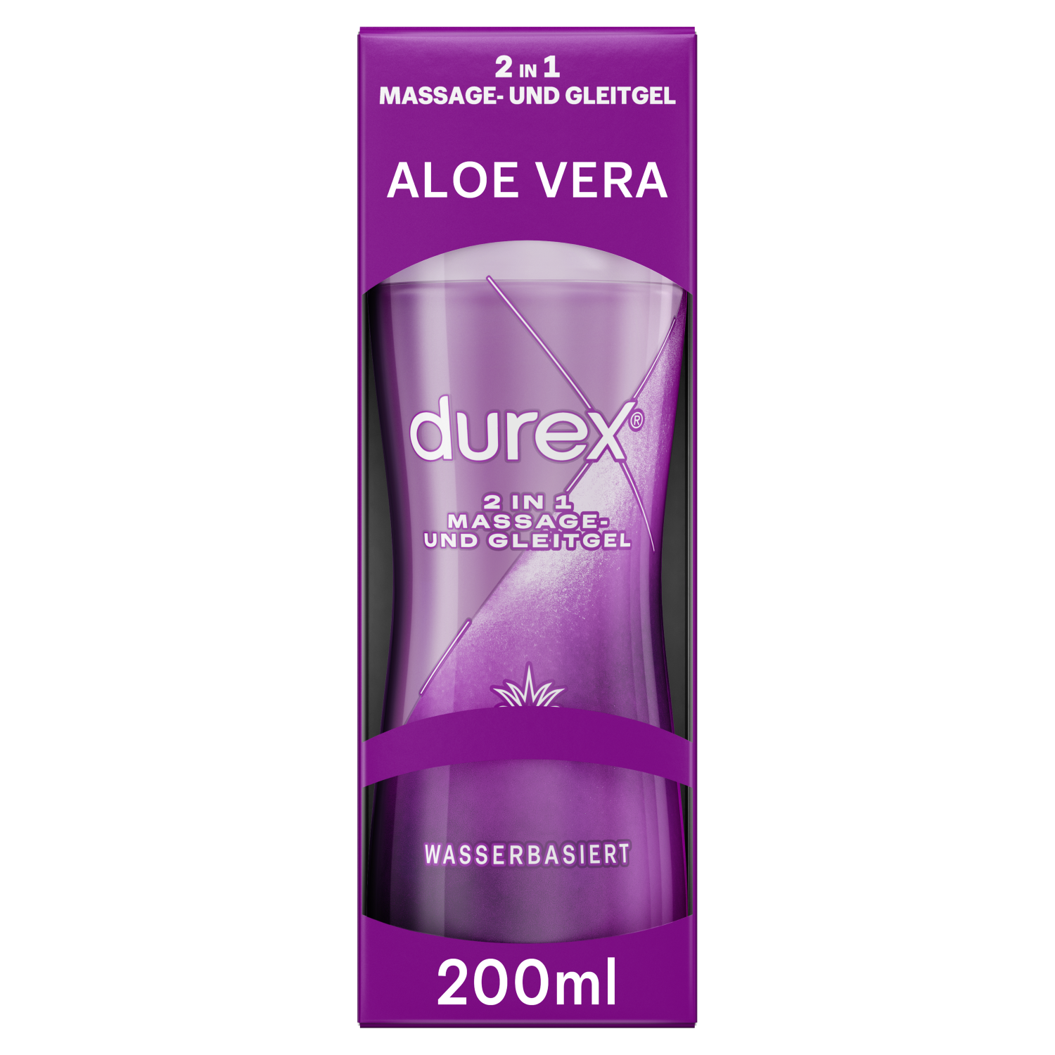 Durex 2in1 Massage und Gleitgel Aloe Vera, 200ml