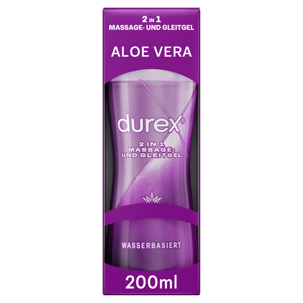 Durex Play 2 in 1 Aloe Vera 200 ml Massage Gleitgel Gleitmittel  wasserlöslich 5038483962657