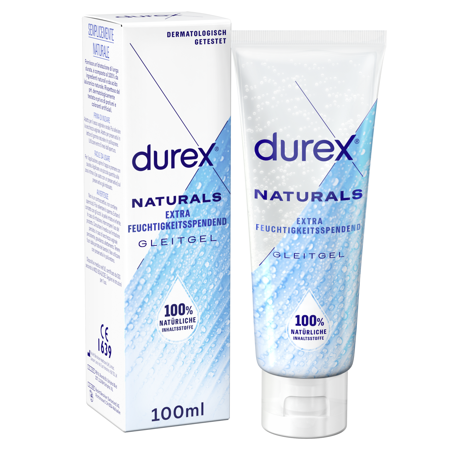 Durex Naturals Gleitgel Extra Feuchtigkeitsspendend, 100ml