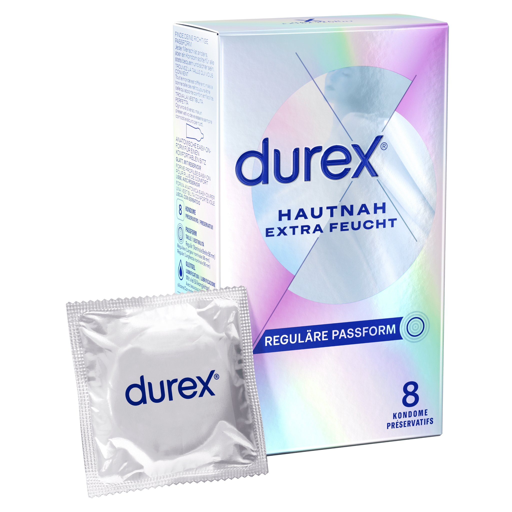 Durex Hautnah Extra Feucht 8 Kondome
